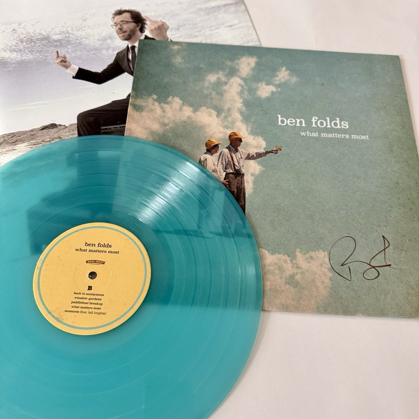 Ben Folds WHAT MATTERS MOST Color Vinyl LP Record AUTOGRAPHED New