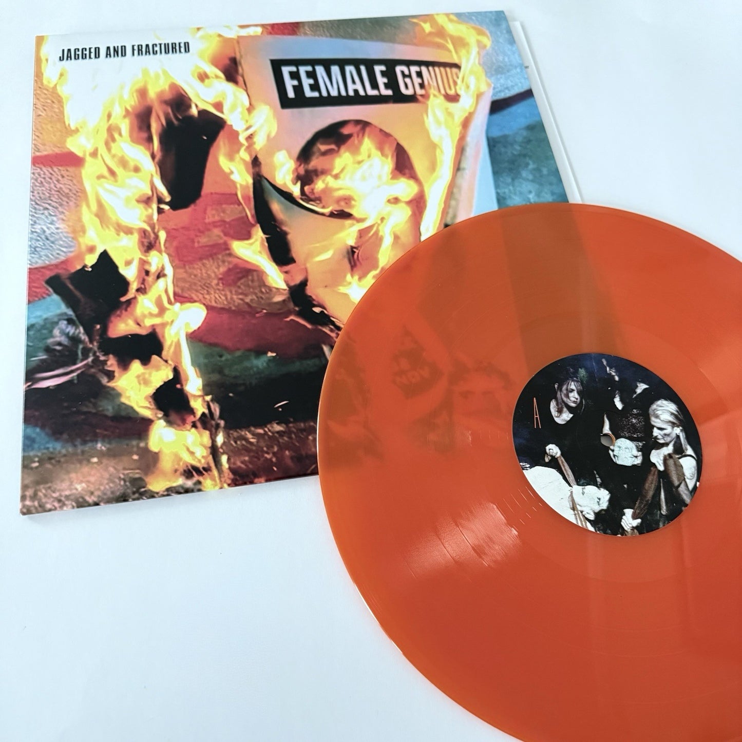 Female Genius JAGGED AND FRACTURED Color Vinyl LP Record NEW