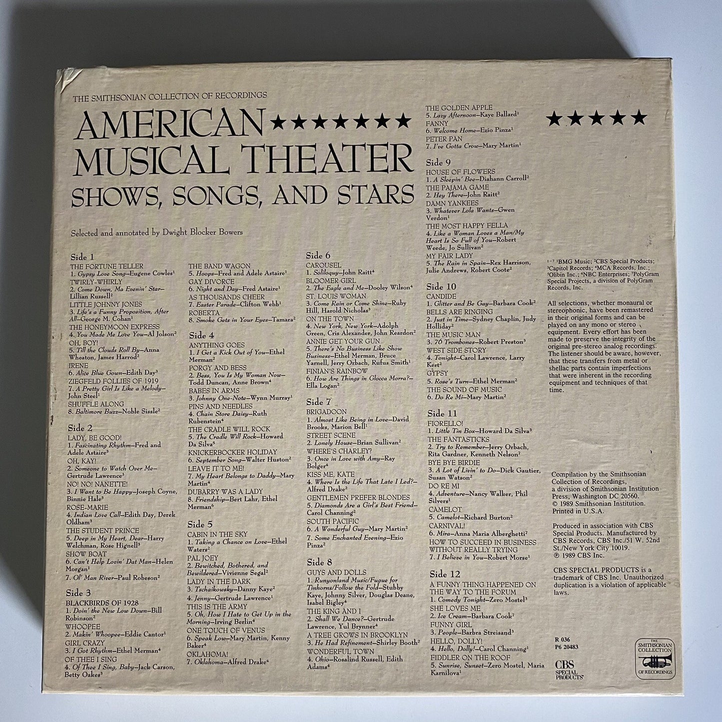 American Musical Theater SMITHSONIAN Vinyl 5xLP Records VG+