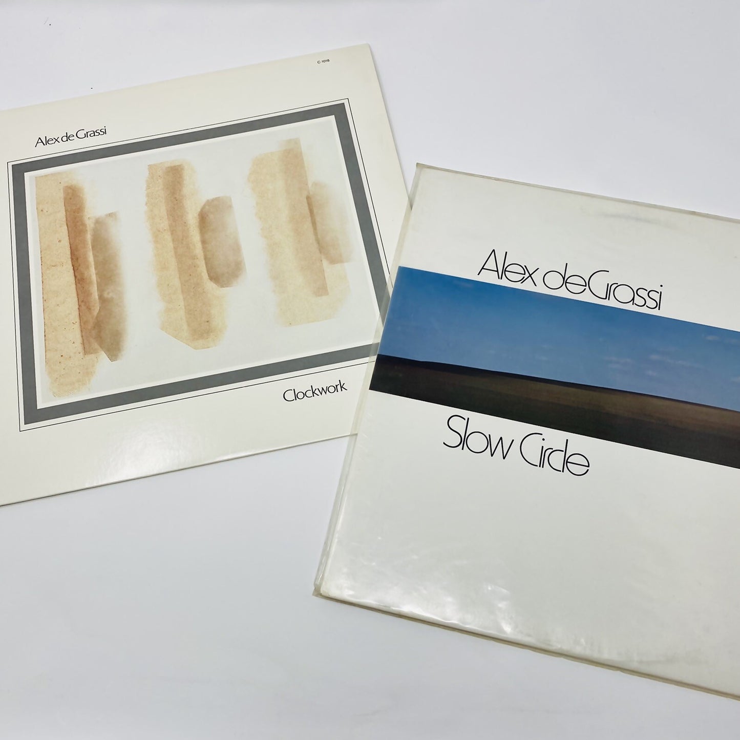 Alex DeGrassi SLOW CIRCLE + CLOCKWORK Vinyl LP Record VG+