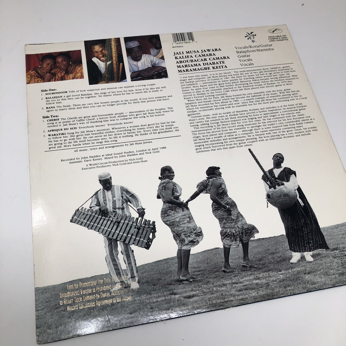 Jali Musa Jawara SOUBINDOOR Vinyl LP Record VG+