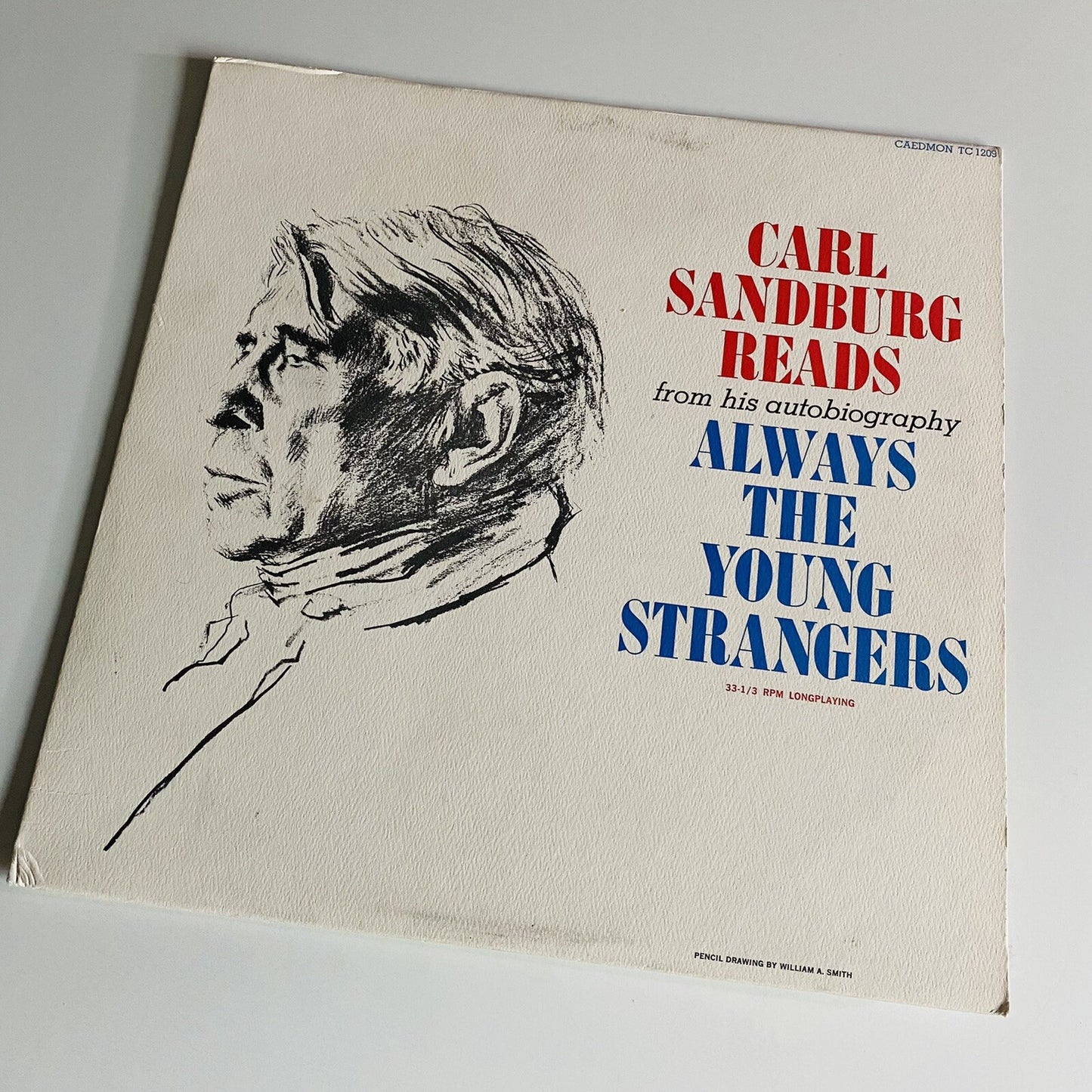 Carl Sandburg ALWAYS THE YOUNG STRANGERS Vinyl LP Record VG+