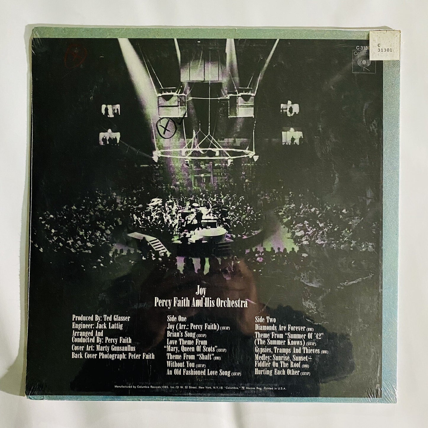 Percy Faith and his Orchestra FEATURING BRIAN’S SONG JOY Vinyl LP Record SEALED