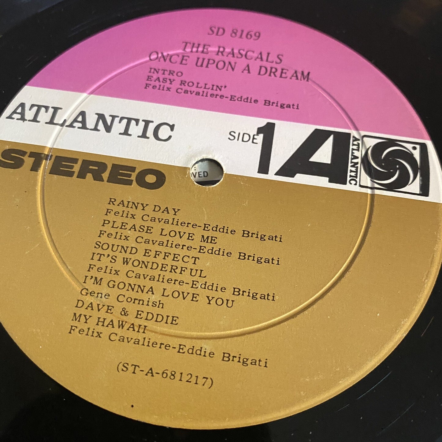 The Rascals ONCE UPON A DREAM Vinyl LP Record VG+