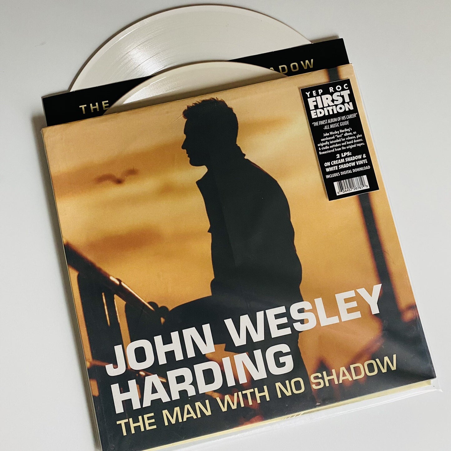 John Wesley Harding THE MAN WITH NO SHADOW Color Vinyl 2LP Record FIRST PRESS NM