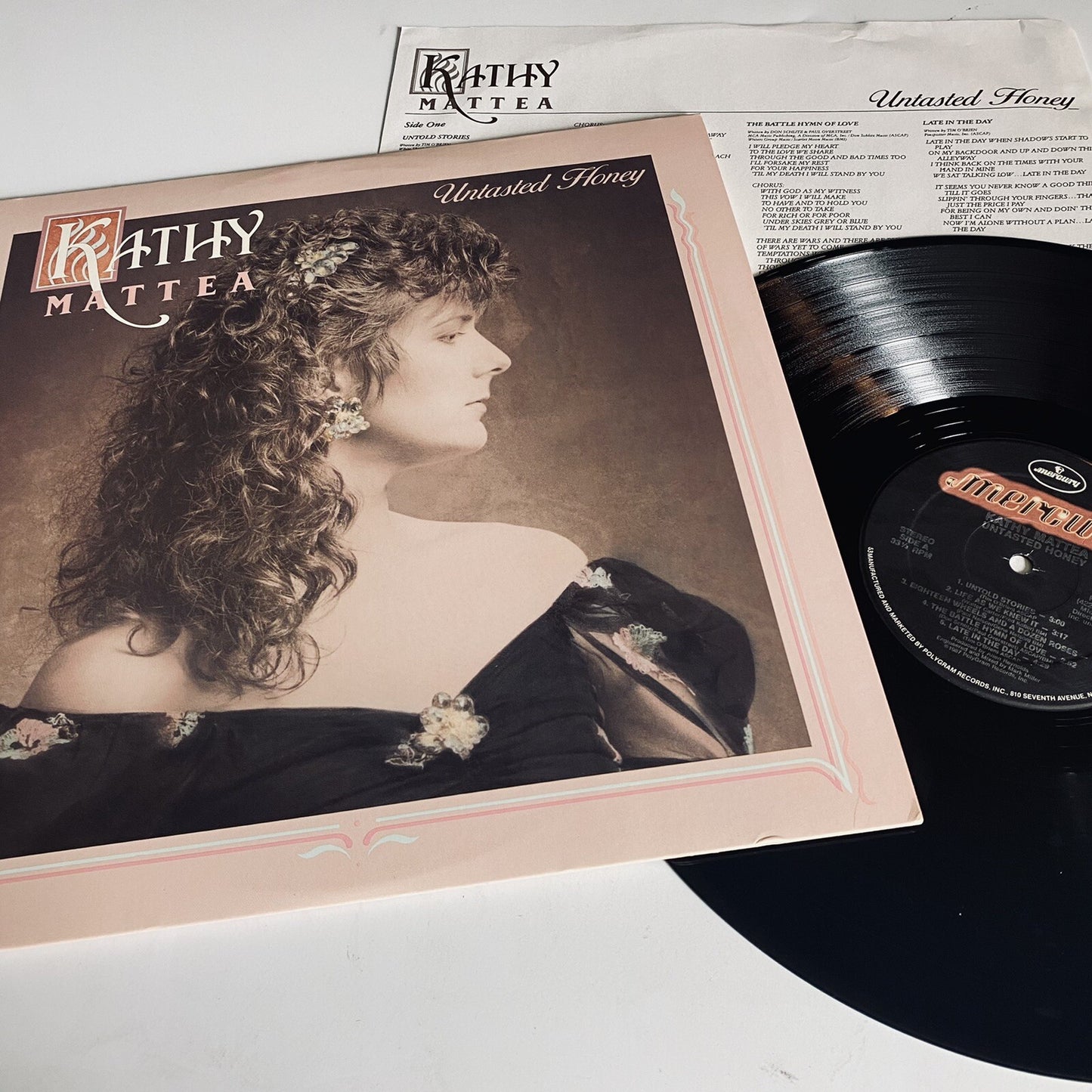 Kathy Mattea UNTASTED HONEY Vinyl LP Record VG+