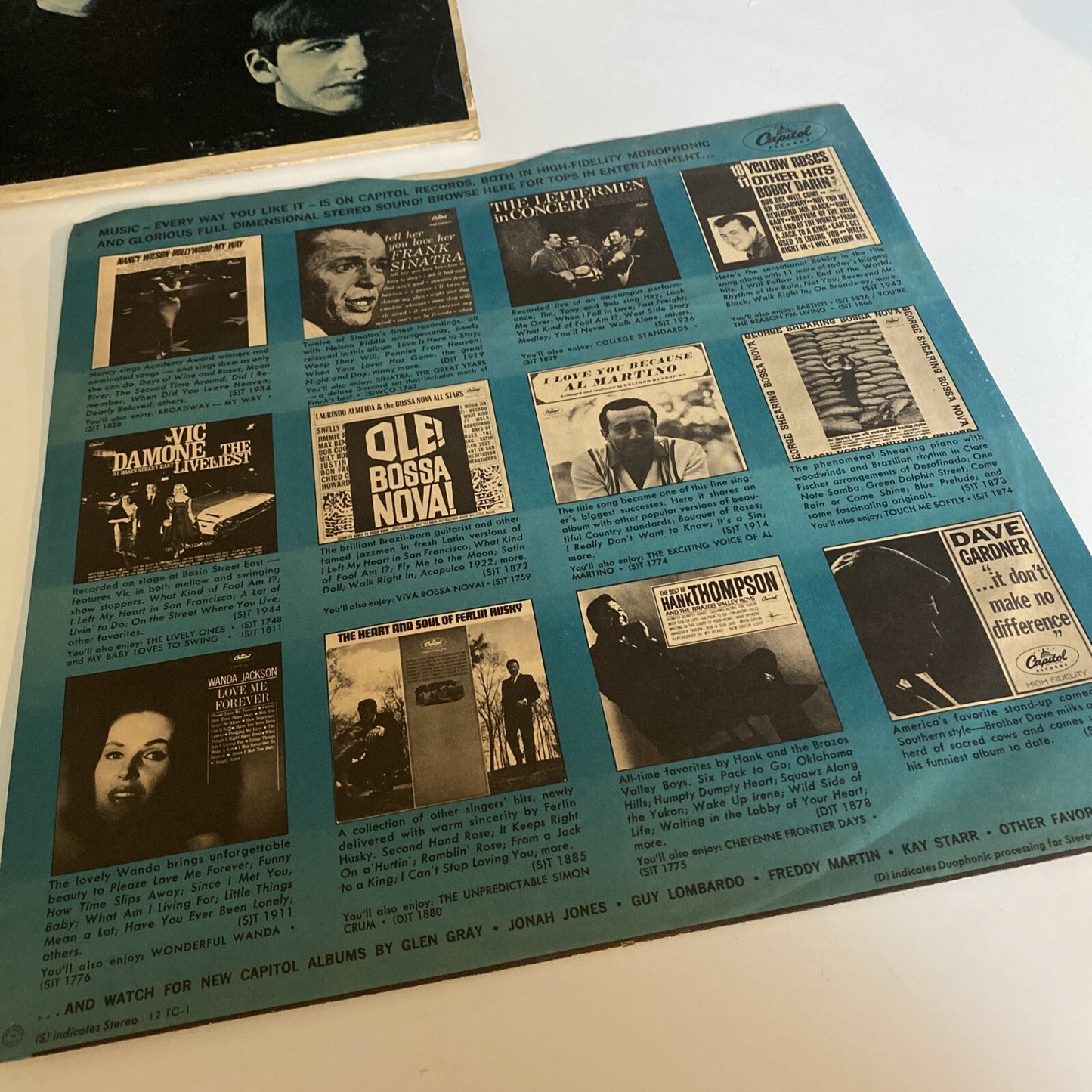 Beatles MEET THE BEATLES! Vinyl LP Record MONO Scranton Pressing VG/VG