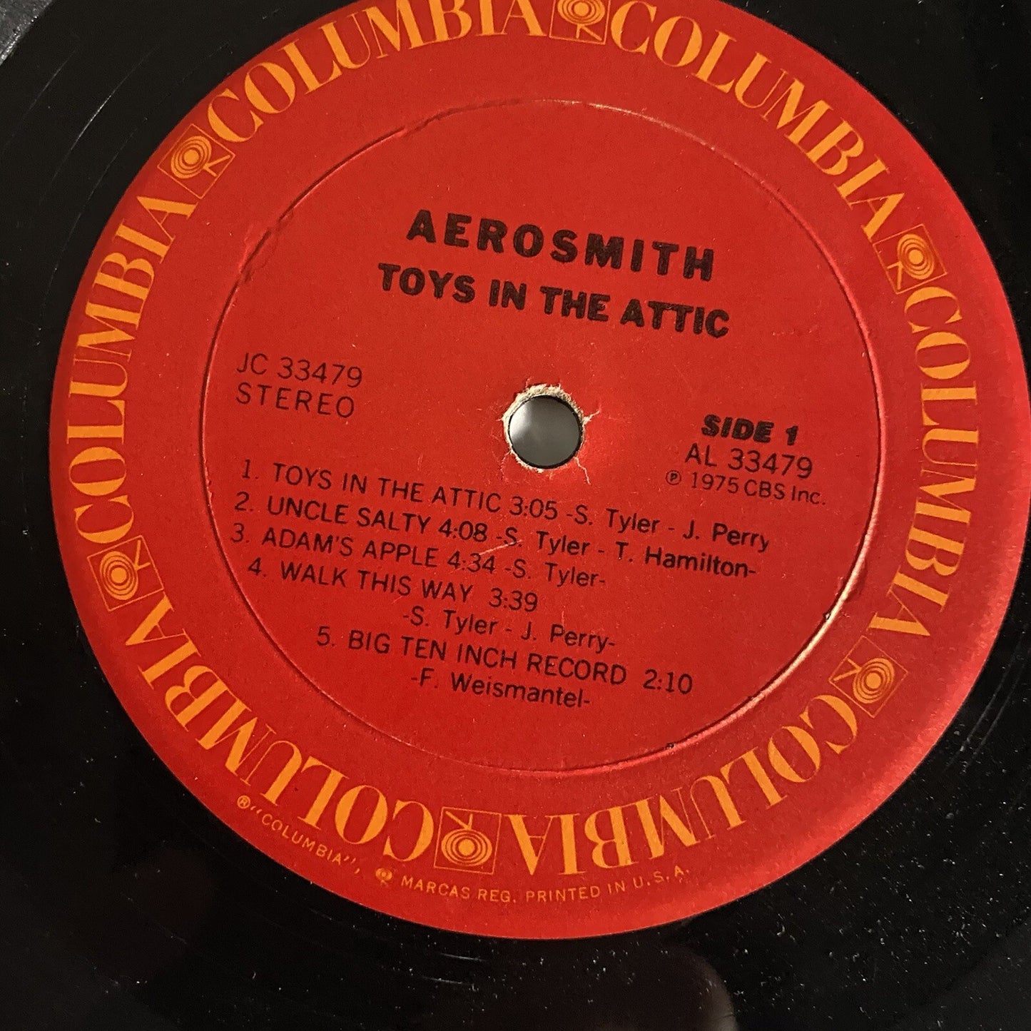 Aerosmith TOYS IN THE ATTIC Vinyl LP Record G