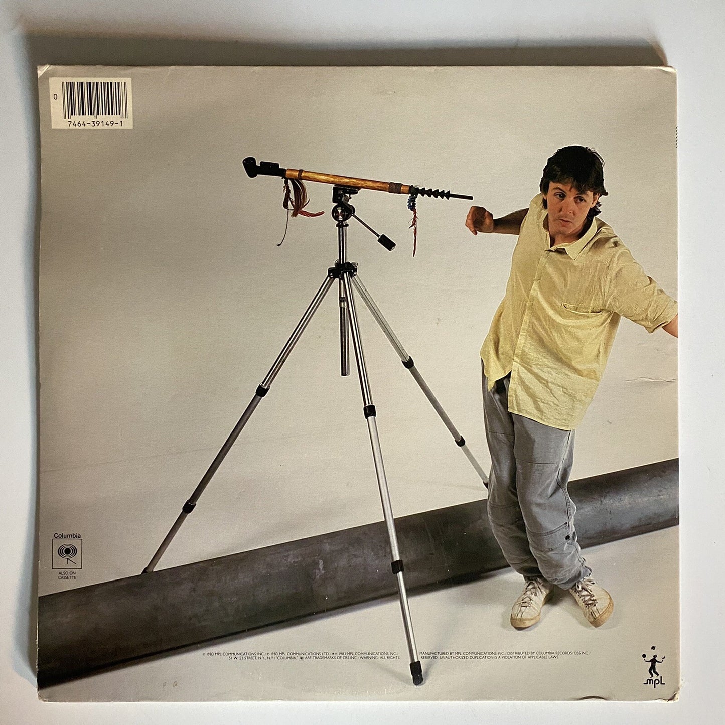 Paul McCartney PIPES OF PEACE Vinyl LP Record VG+