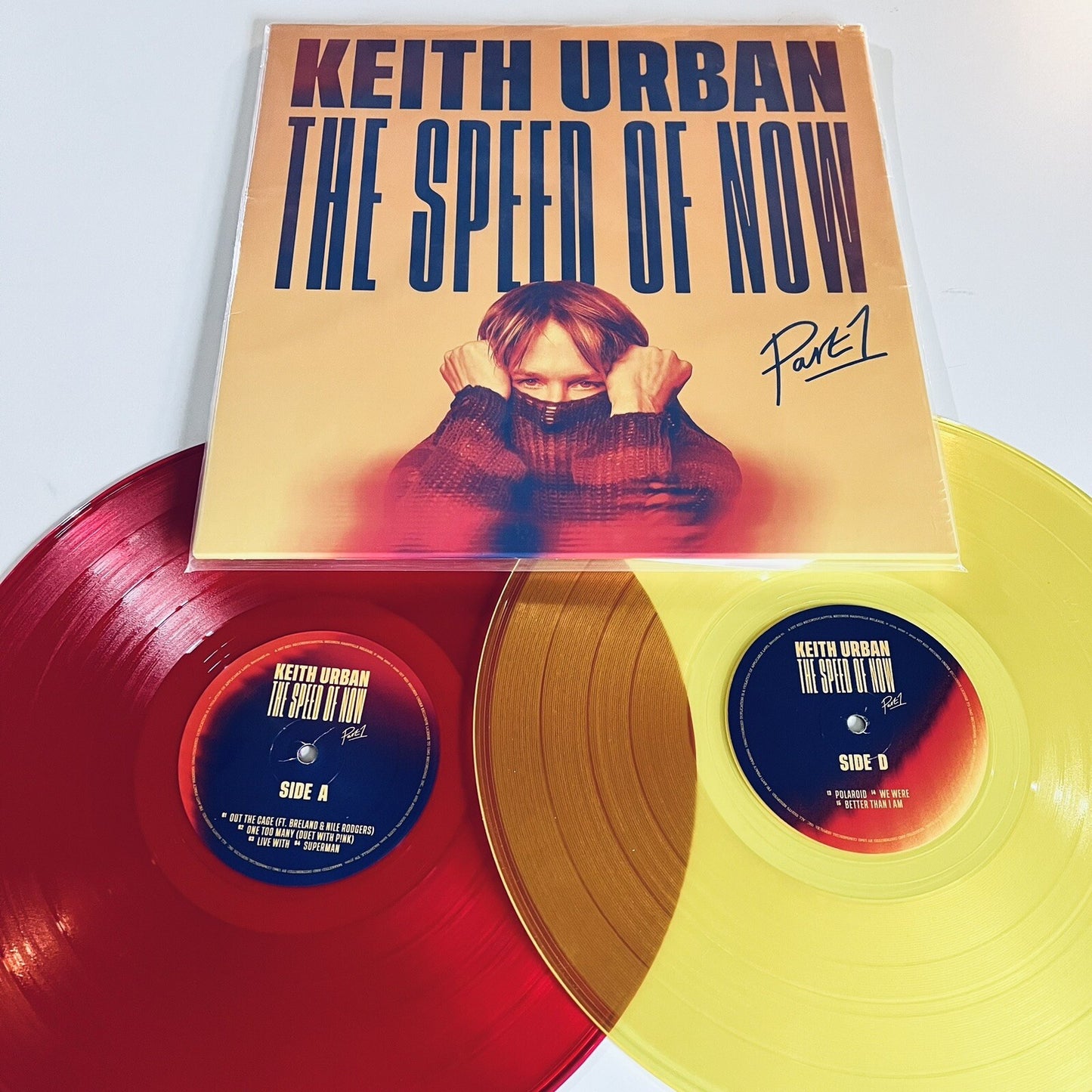 Keith Urban THE SPEED OF NOW Color Vinyl 2xLP Record NEW