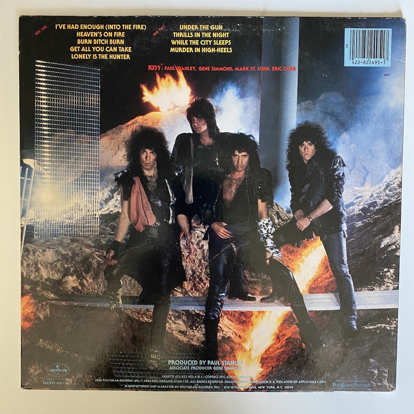 Kiss ANIMALIZE Vinyl LP Record VG+