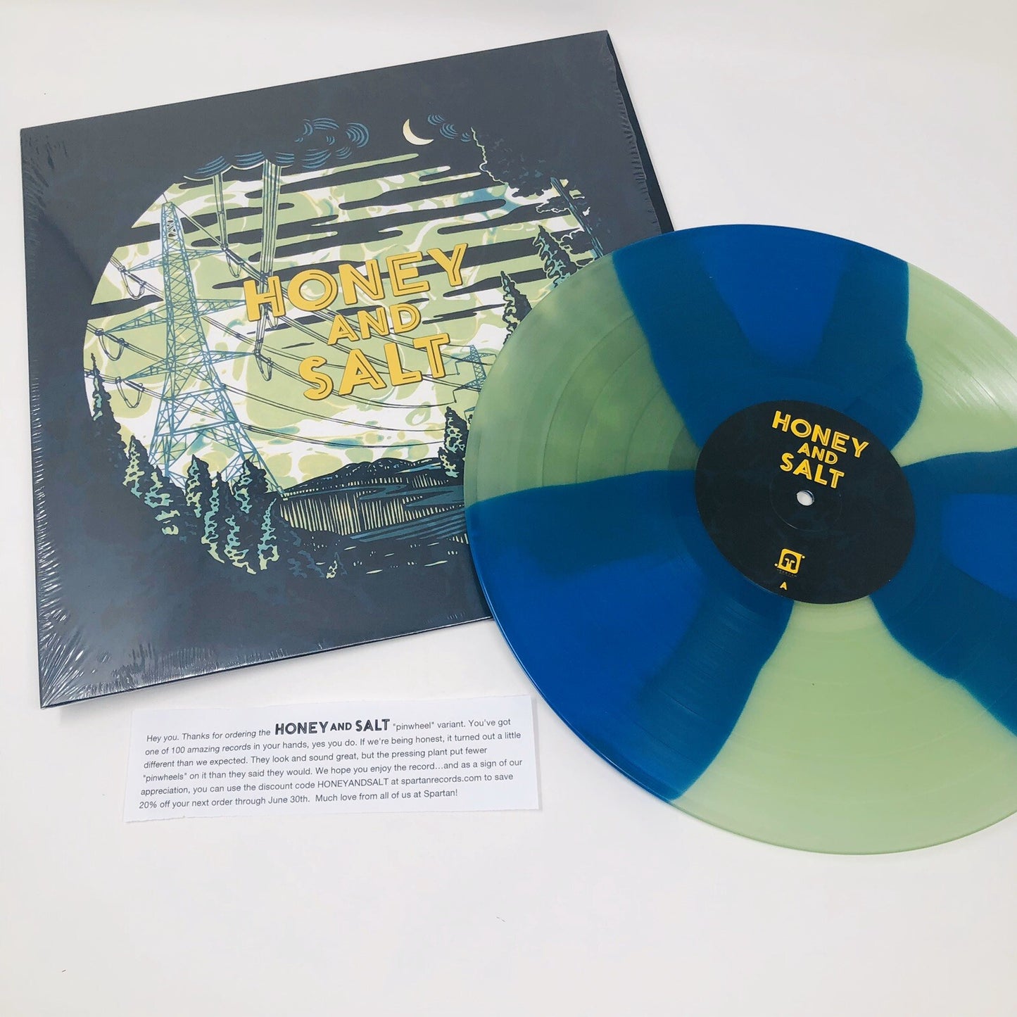 Honey And Salt HONEY AND SALT L Vinyl LP Record New, only 100 Pinwheel Pressed