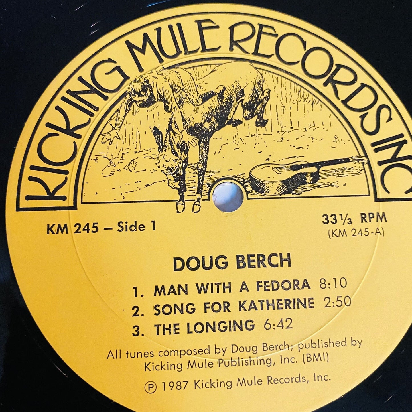 Doug Berch SOLO HAMMERED DULCIMER Vinyl LP Record VG+