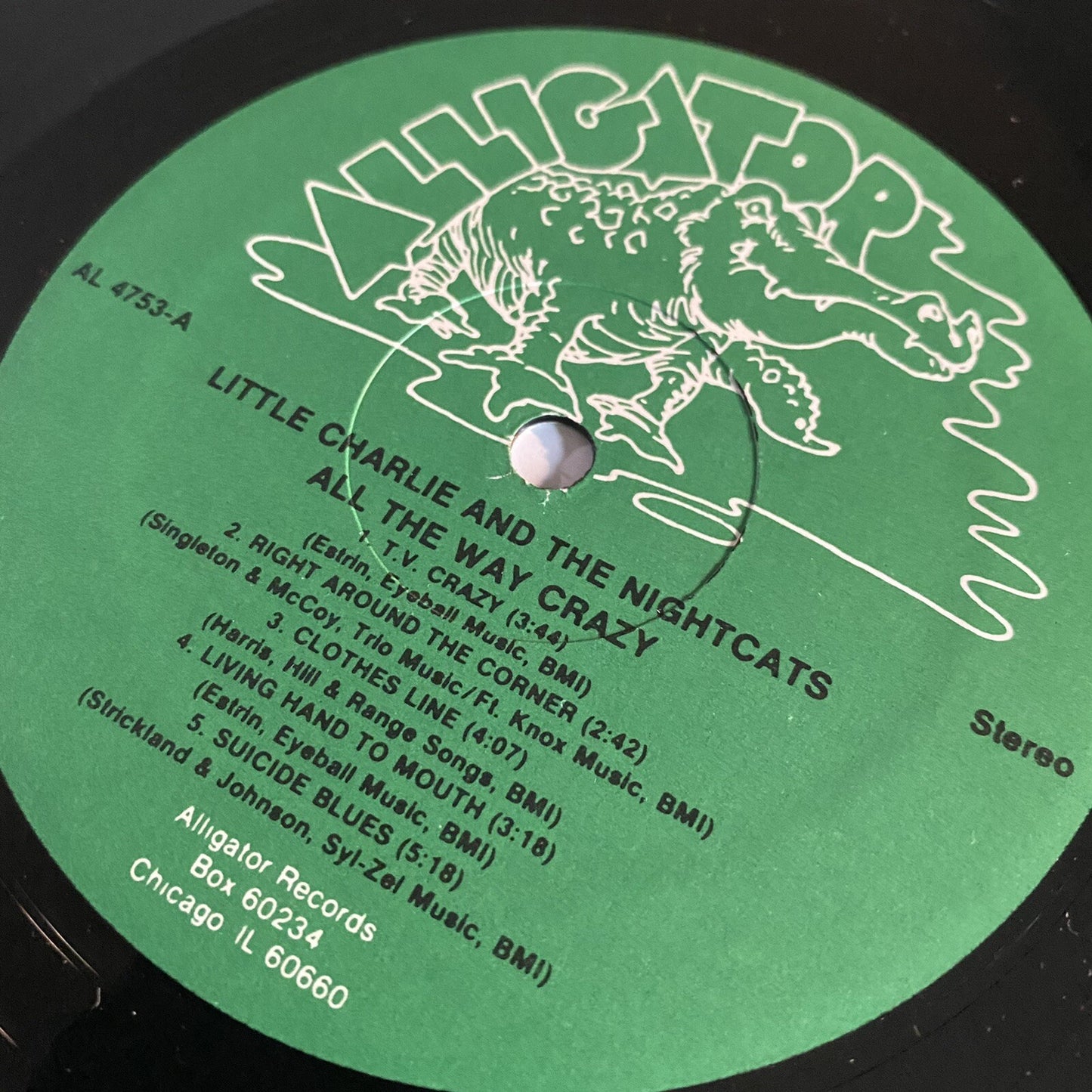 Little Charlie and The Nightcats ALL THE WAY CRAZY Vinyl LP Record VG+