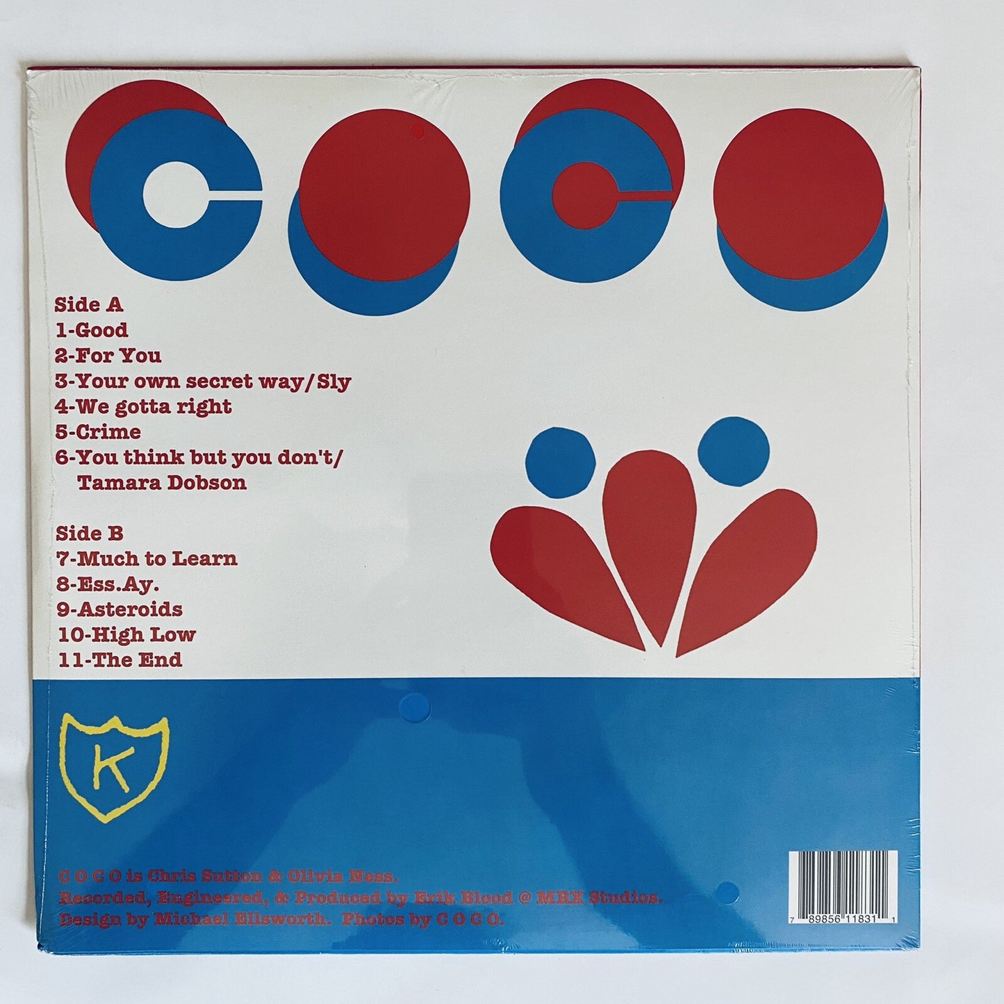 Coco PLAY DRUMS & BASS Vinyl LP Record NEW K Records SEALED