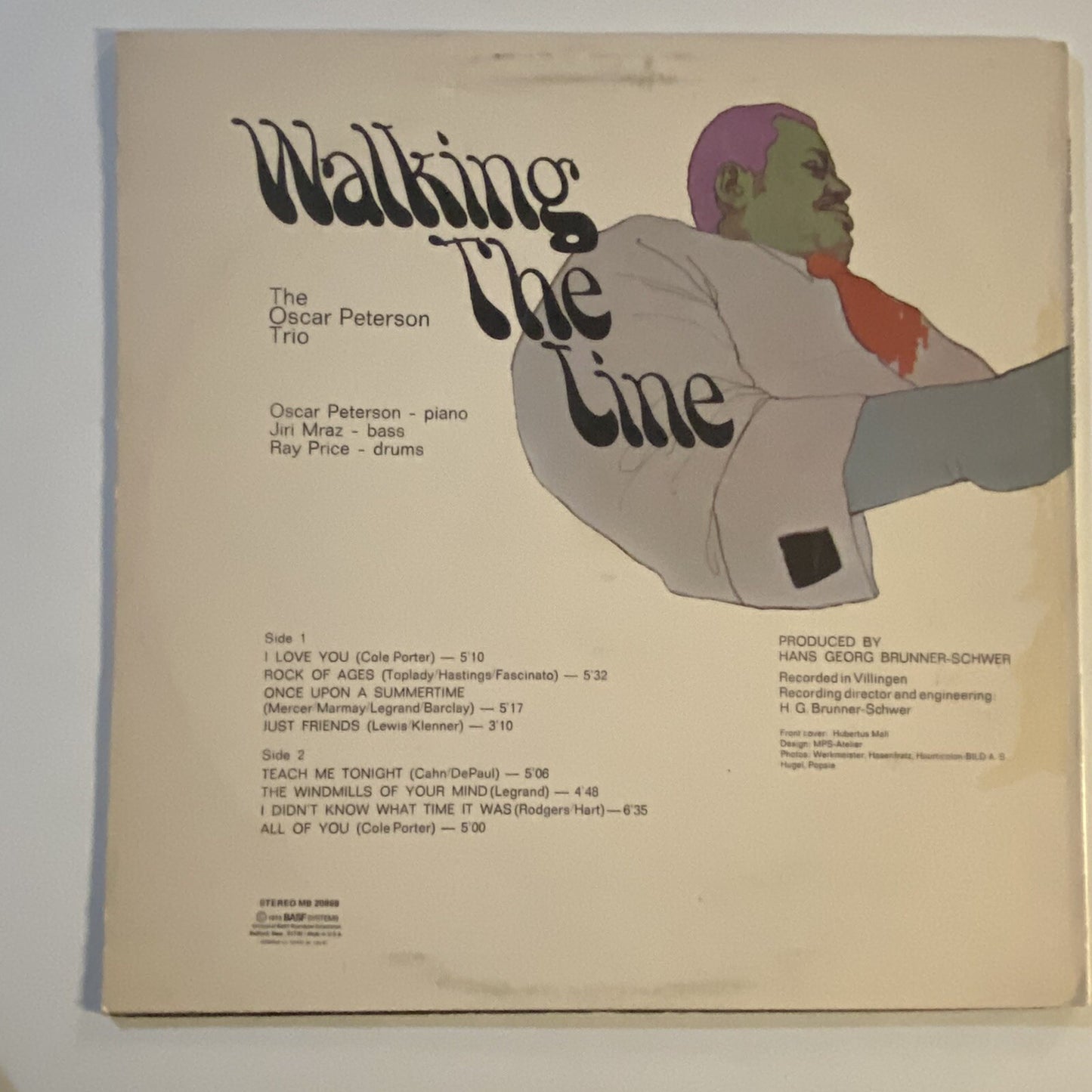 The Oscar Peterson Trio WALKING THE LINE Vinyl LP Record VG