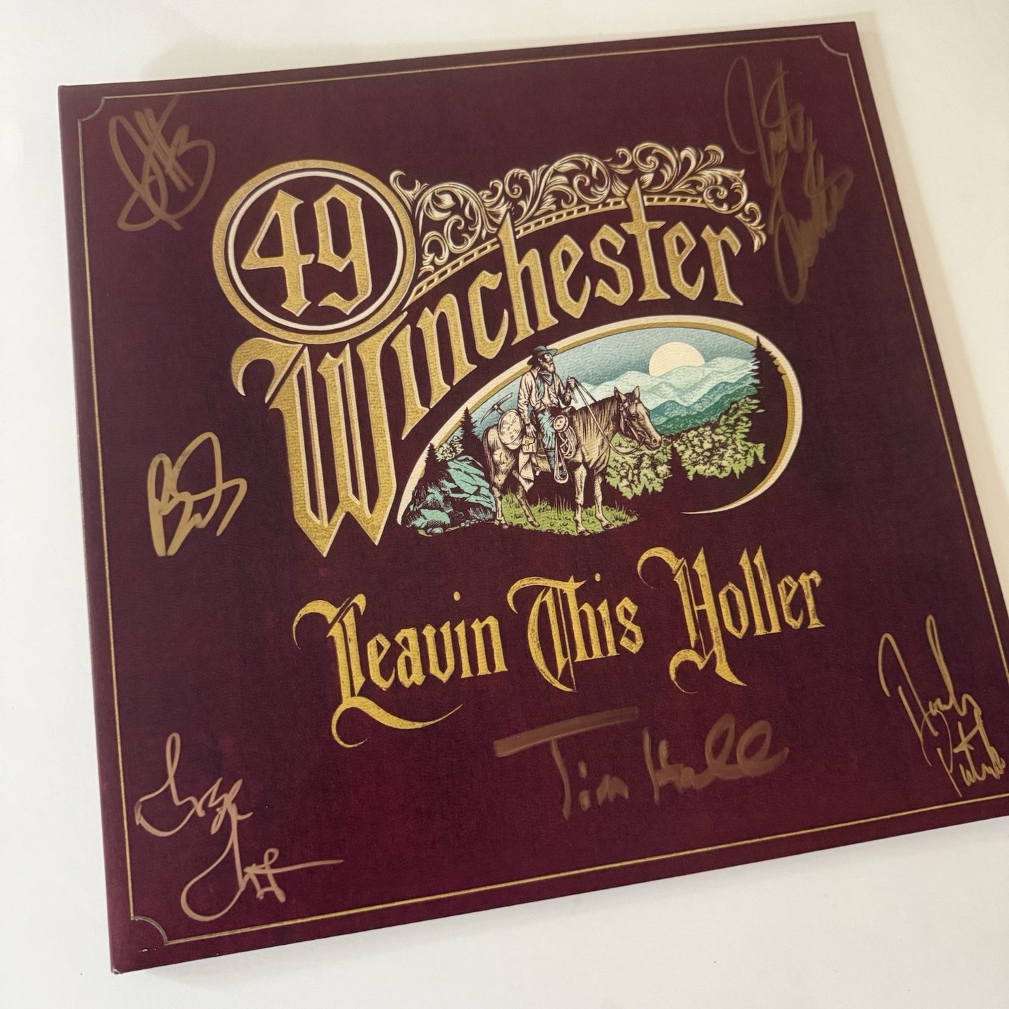 49 Winchester LEAVIN THIS HOLLER Color Vinyl LP Record NEW Signed by all six