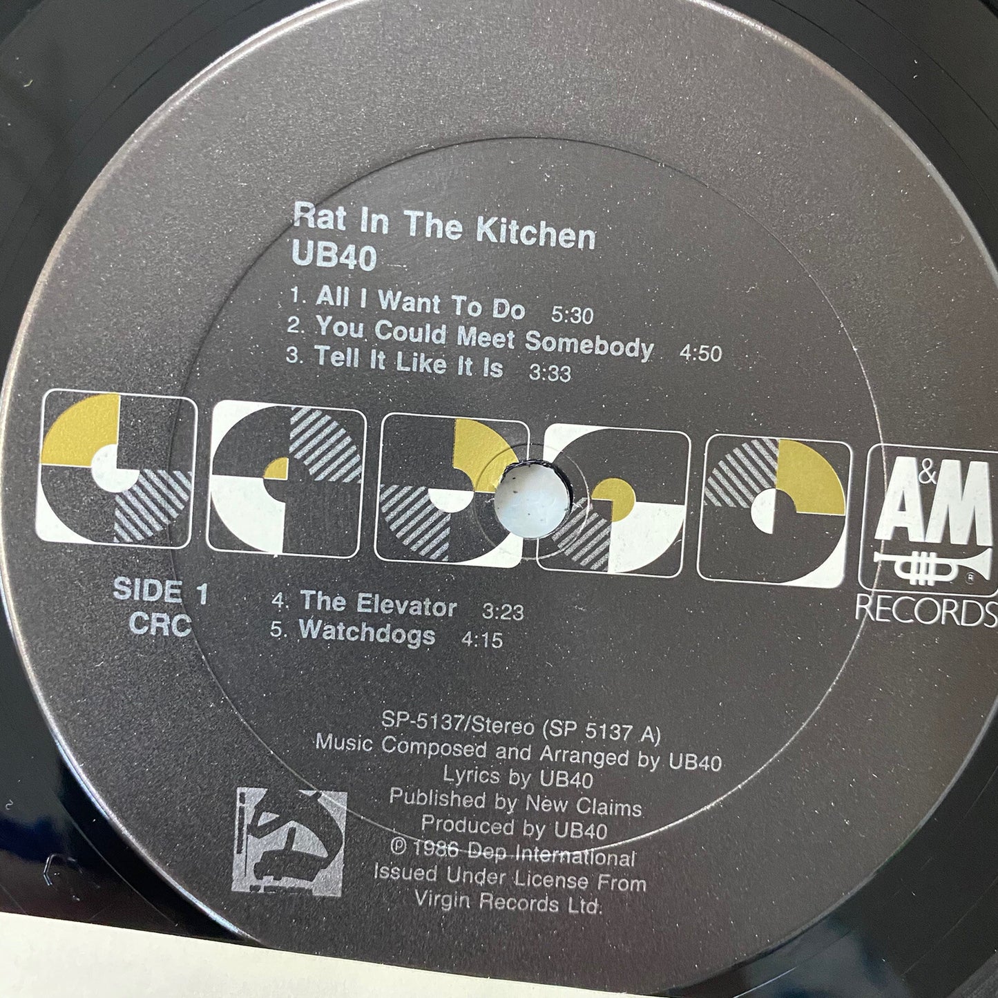 UB40 - Rat In The Kitchen LP Vinyl Record Album