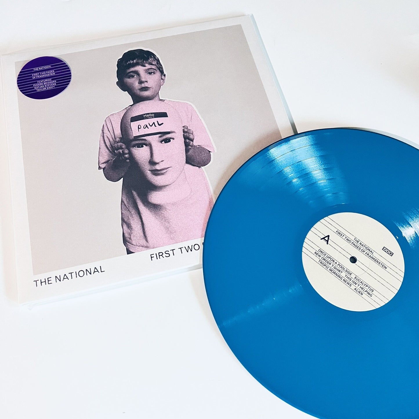 The National FIRST TWO PAGES OF FRANKENSTEIN Rare Blue Color Vinyl LP Record NEW
