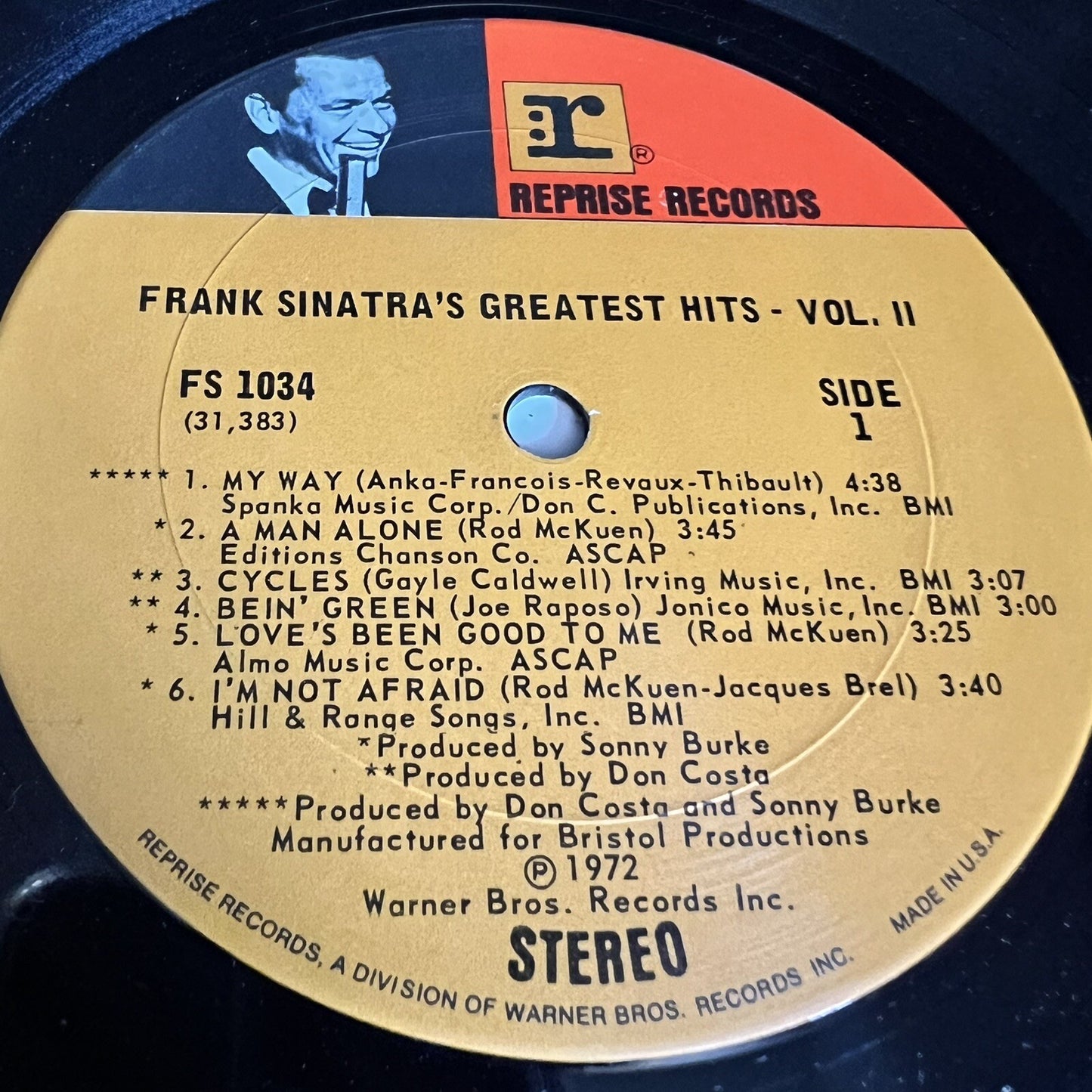 Frank Sinatra GREATEST VOL II + ALL ALONE Vinyl LP Record VG+/VG