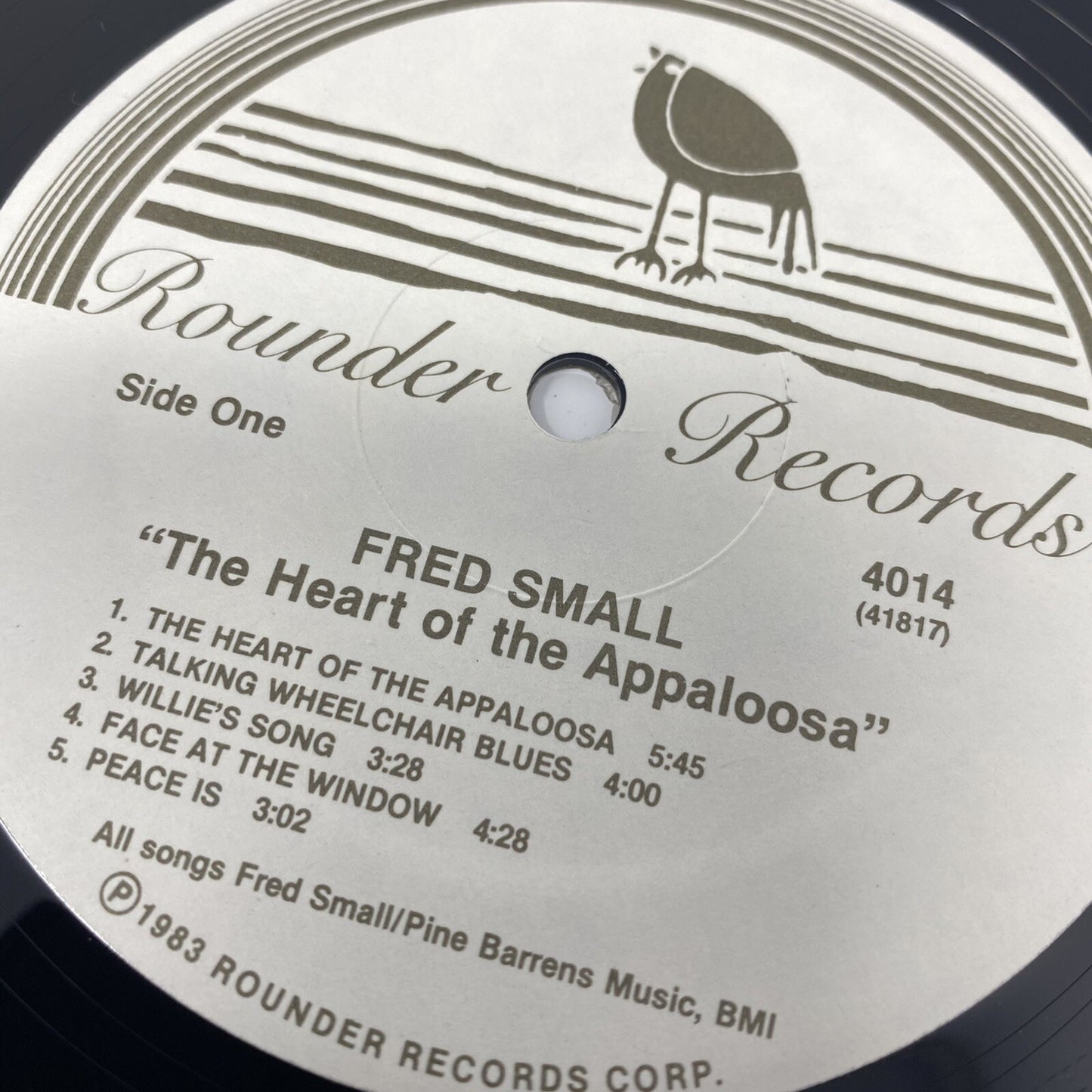 Fred Small THE HEART OF THE APPALOOSA Vinyl LP Record ORIGINAL VG+
