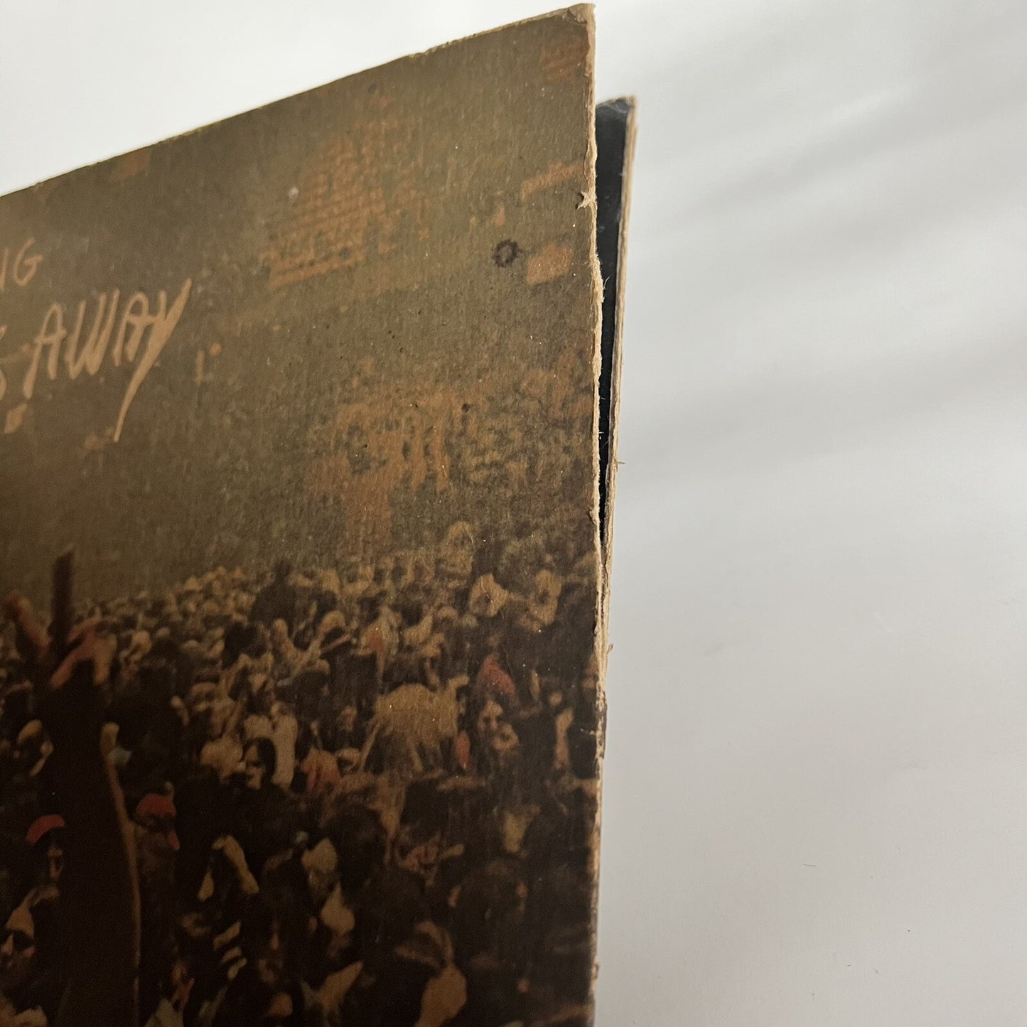Neil Young TIME FADES AWAY Vinyl LP Record w/lyric poster VG/VG+ 1973