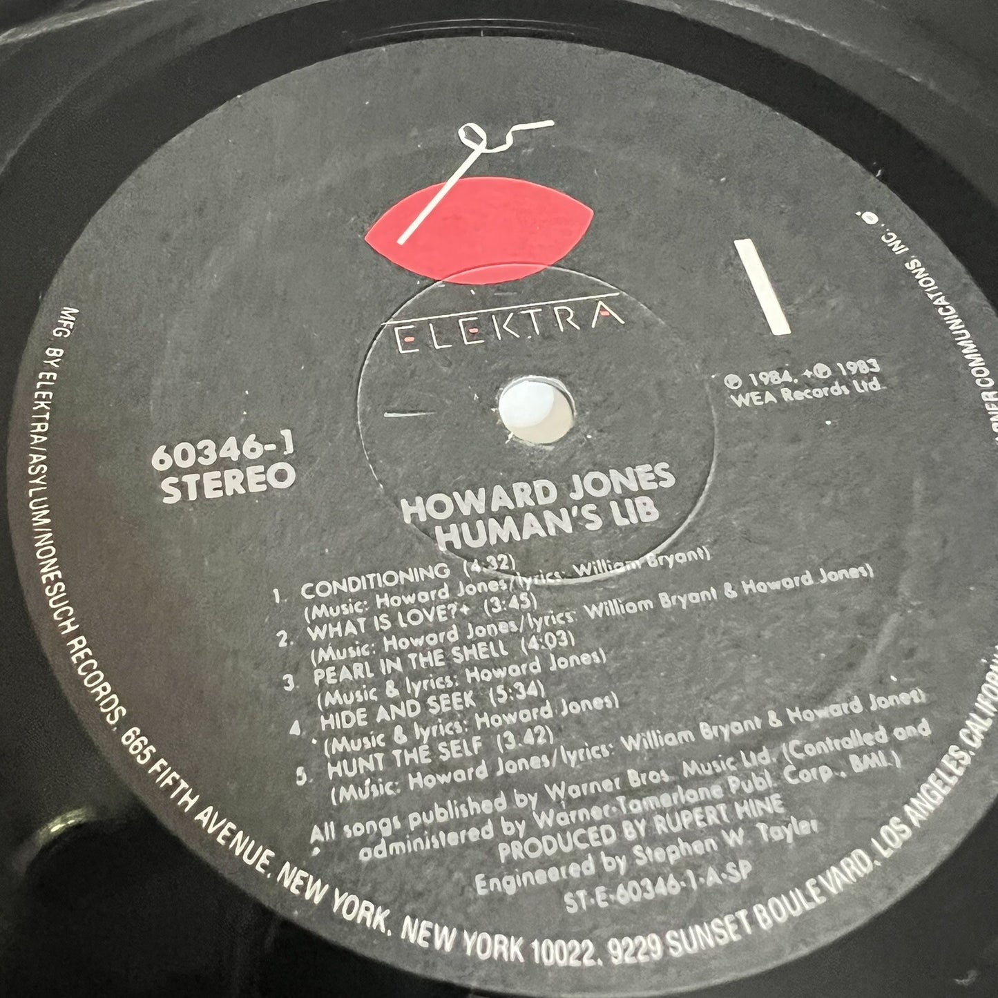 Howard Jones HUMAN'S LIB Vinyl LP Record VG+