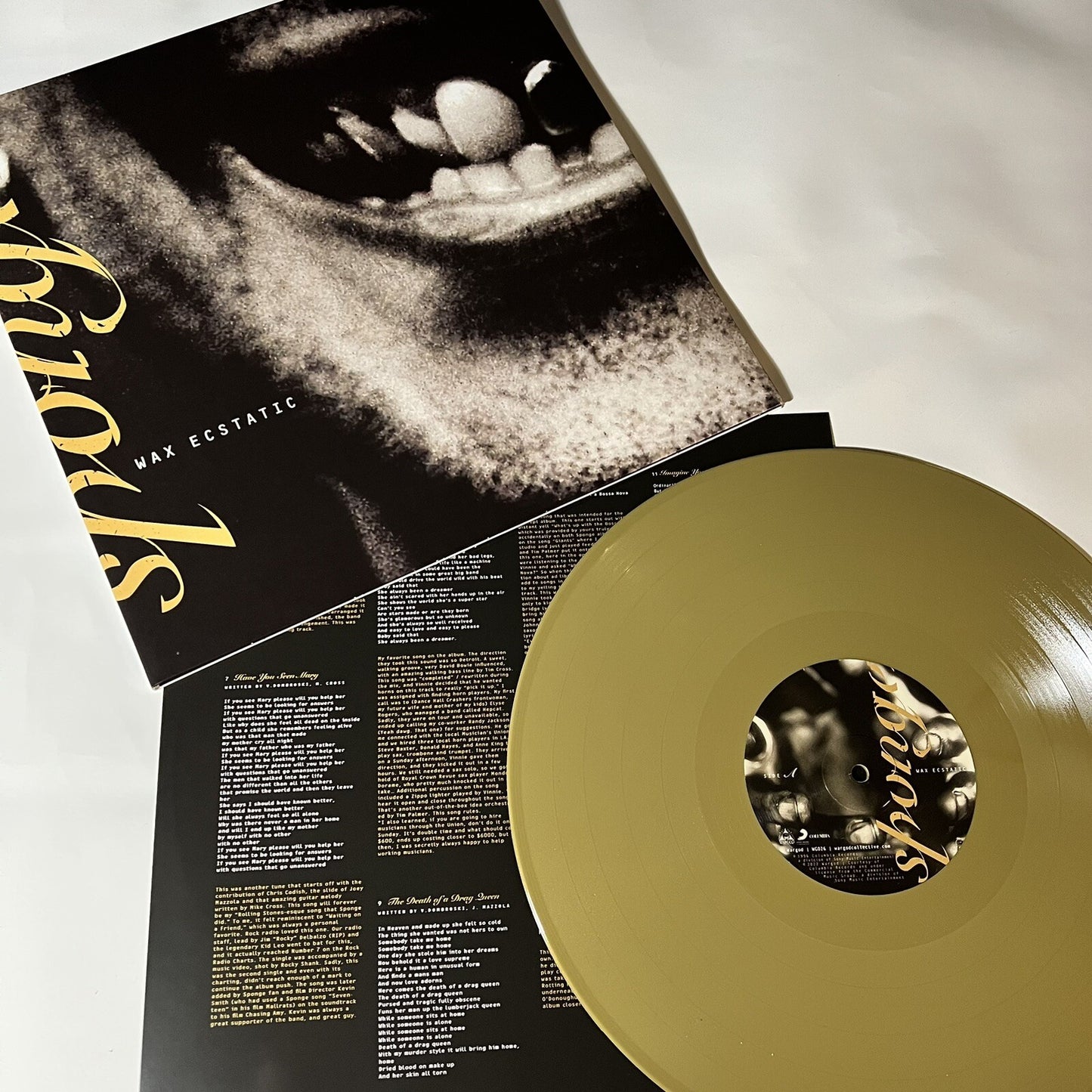 Sponge WAX ECSTATIC Color Vinyl LP Record NEW Gatefold