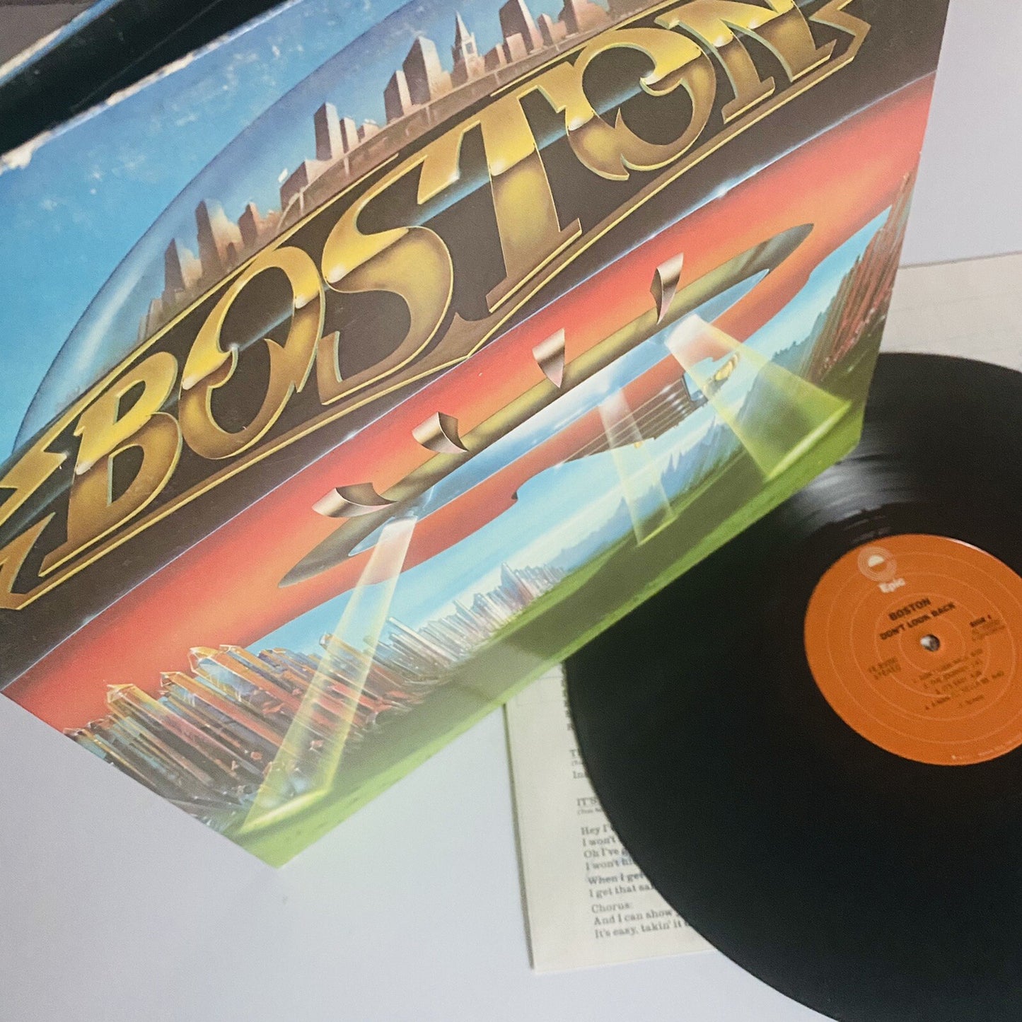 Boston DON’T LOOK BACK Vinyl LP Record VG+