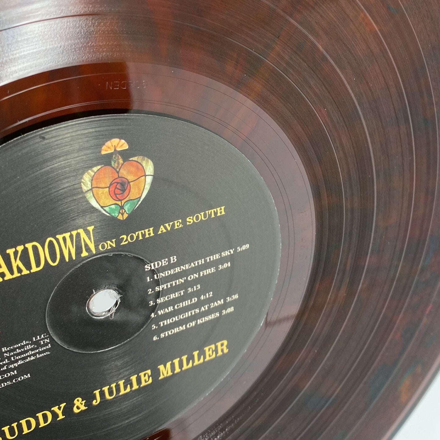 Buddy & Julie Miller BREAKDOWN ON 20TH AVE. SOUTH Color Vinyl LP Record NEW
