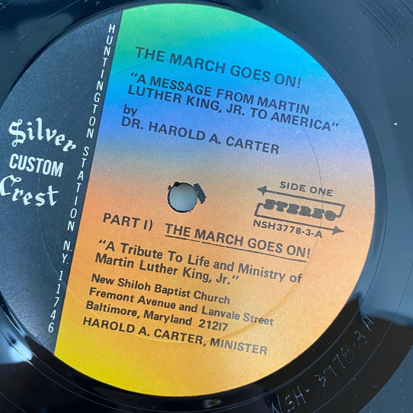 THE MARCH GOES ON A Message From MLK To America VINYL LP RECORD VG