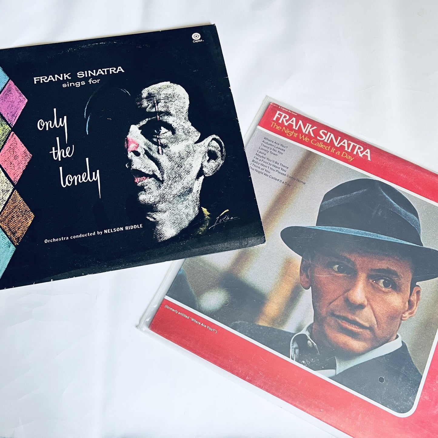 Frank Sinatra ONLY THE LONELY + NIGHT WE CALLED IT A DAY Vinyl LP Record VG+