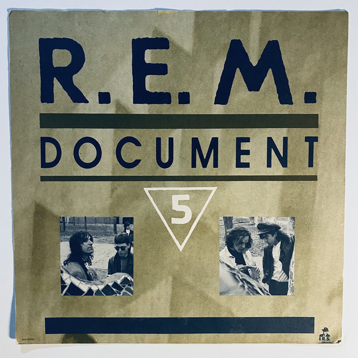 R.E.M. Document PROMO COPY VINYL LP RECORD + Retail Store Promo Flat VG+