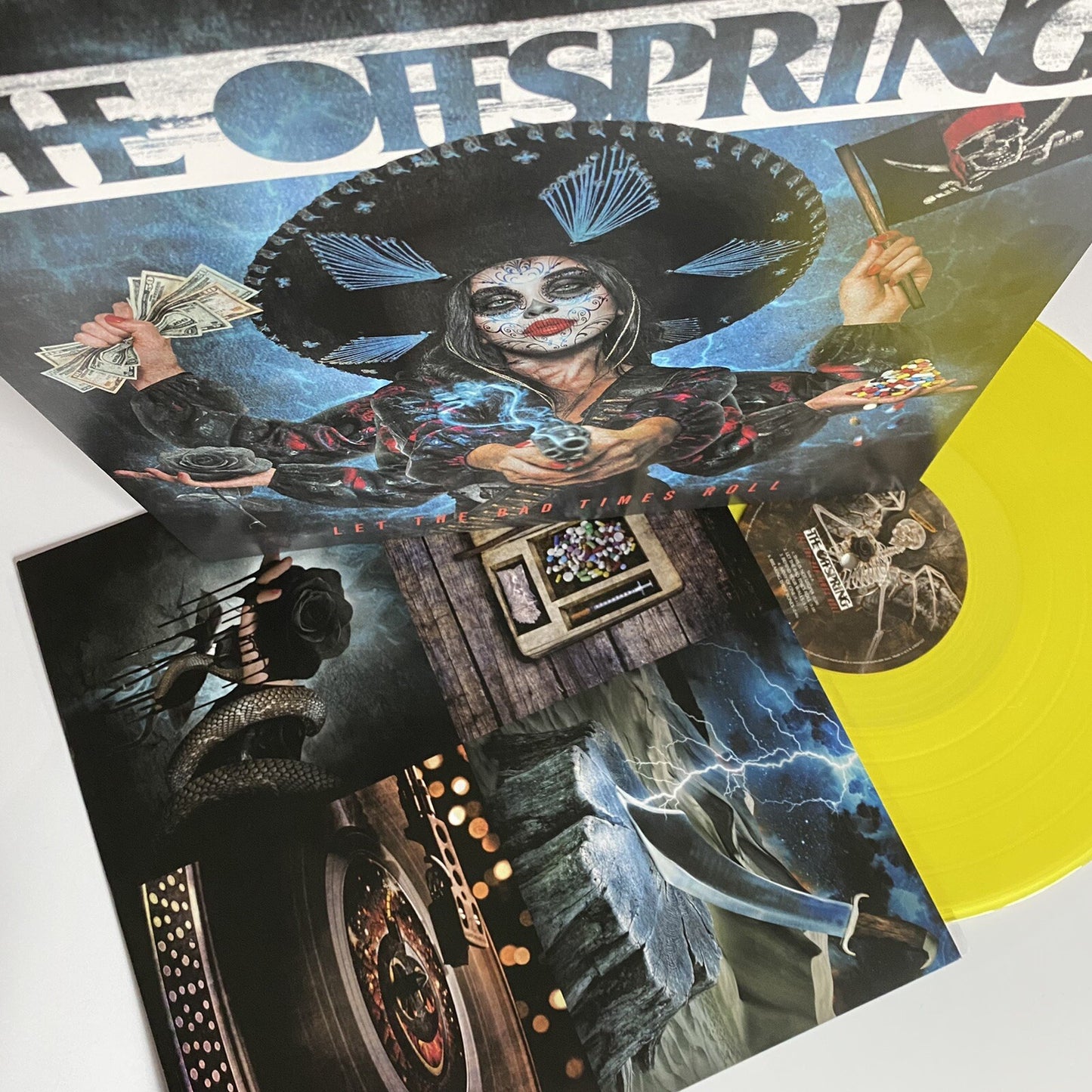 The Offspring LET THE BAD TIMES ROLL Limited Edition NEW YELLOW COLORED VINYL LP