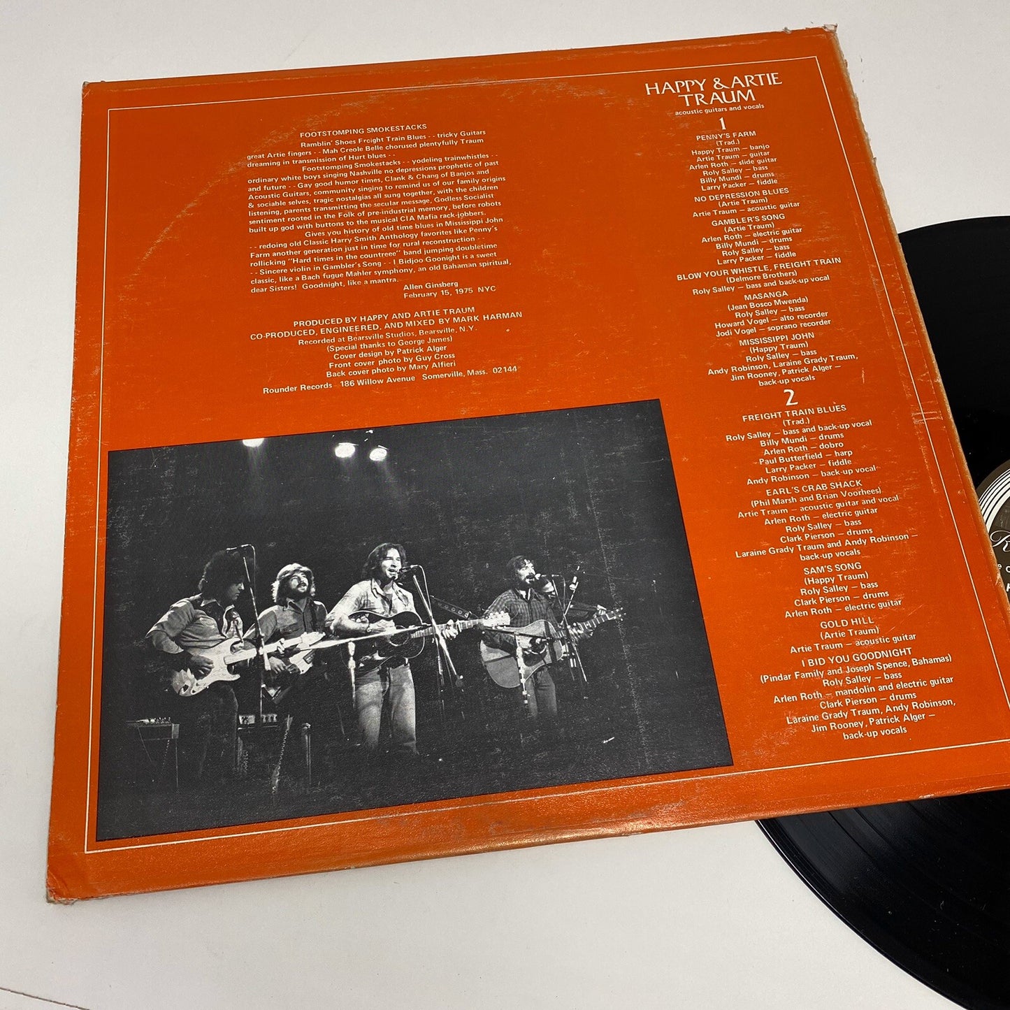 Happy & Artie Traum  HARD TIMES IN THE COUNTRY Vinyl LP Record 
