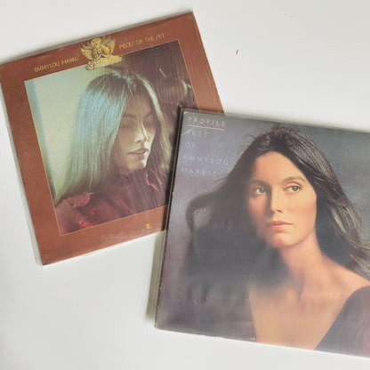 Emmylou Harris PROFILE + PIECES OF THE SKY Vinyl LP Records VG+