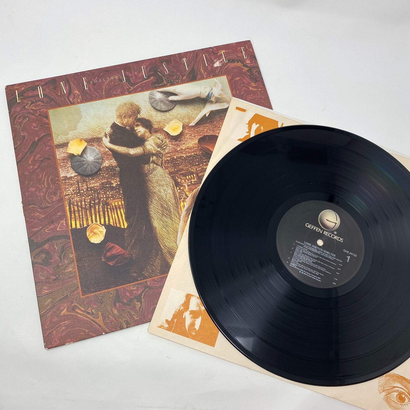 Lone Justice SHELTER Vinyl LP Record Geffen 24122 VG+