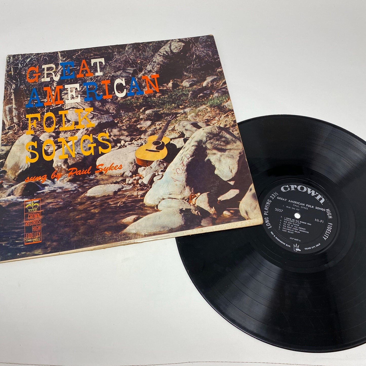 GREAT AMERICAN FOLK SONGS Vinyl LP Records VG