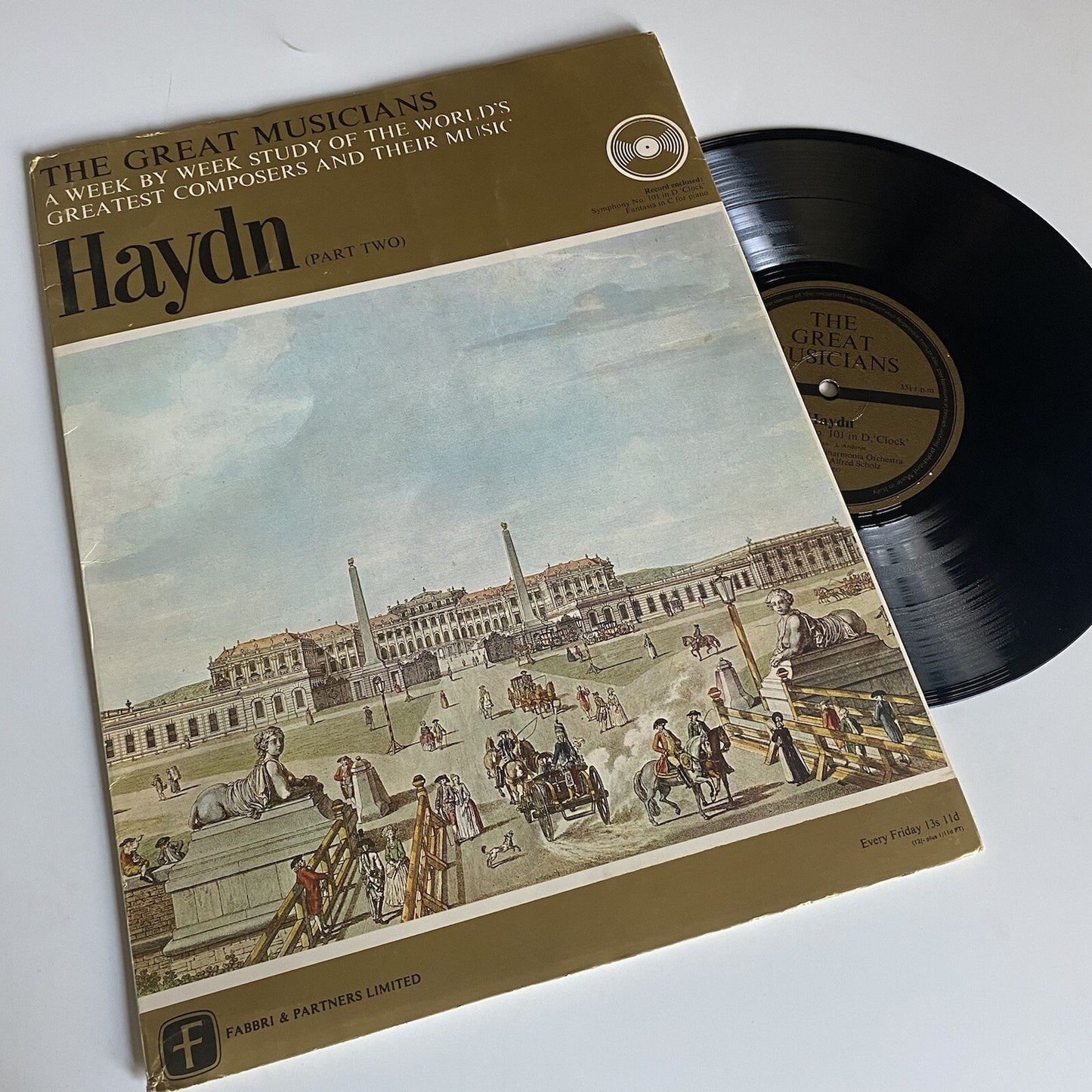 THE GREAT MUSICIANS 10” Vinyl Series w/books MOZART, HAYDN, BRAHMS VG+