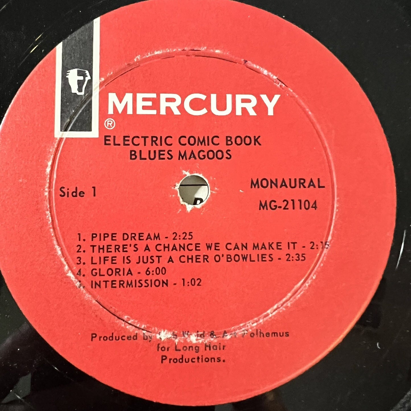 Electric Comic Book BLUES MAGOOS Vinyl LP Record MONO G+/VG