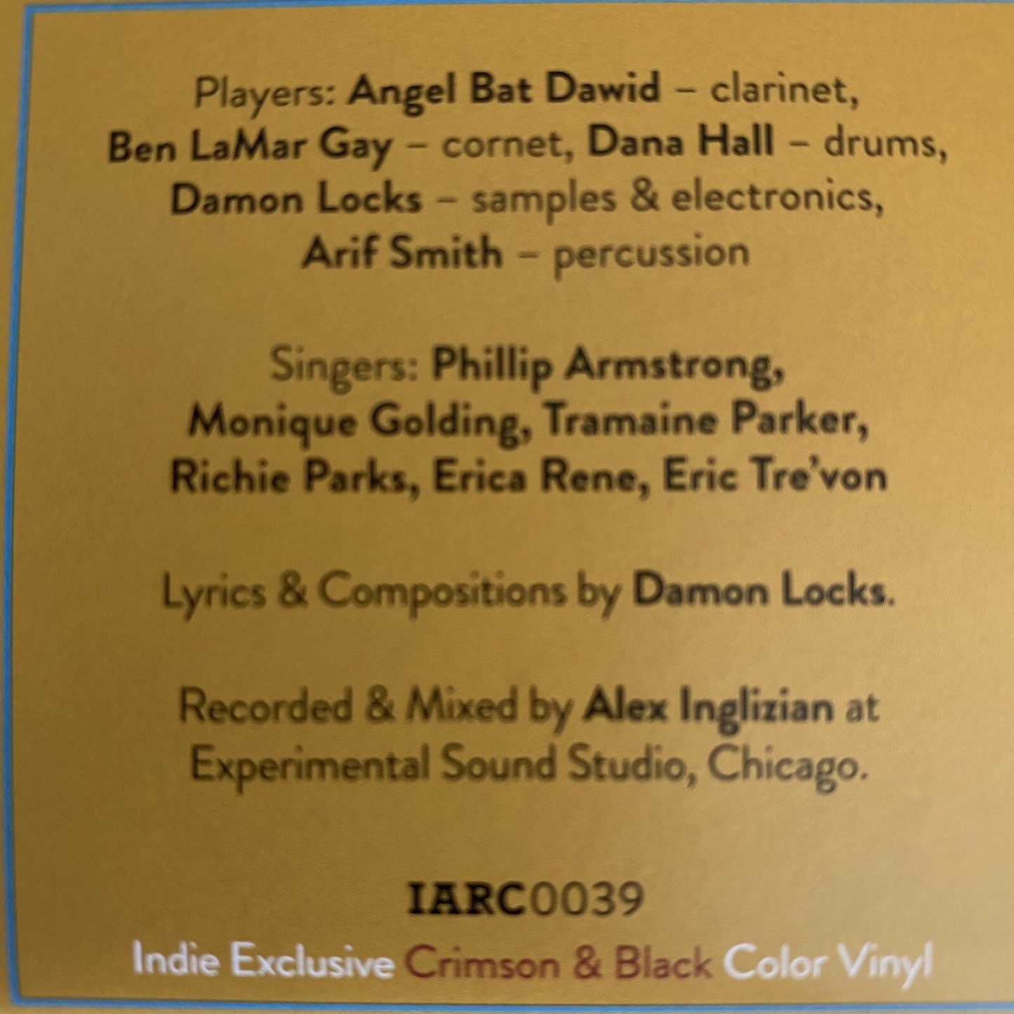 Damon Locks & Black Monument Ensemble NOW Color Vinyl LP Record NEW