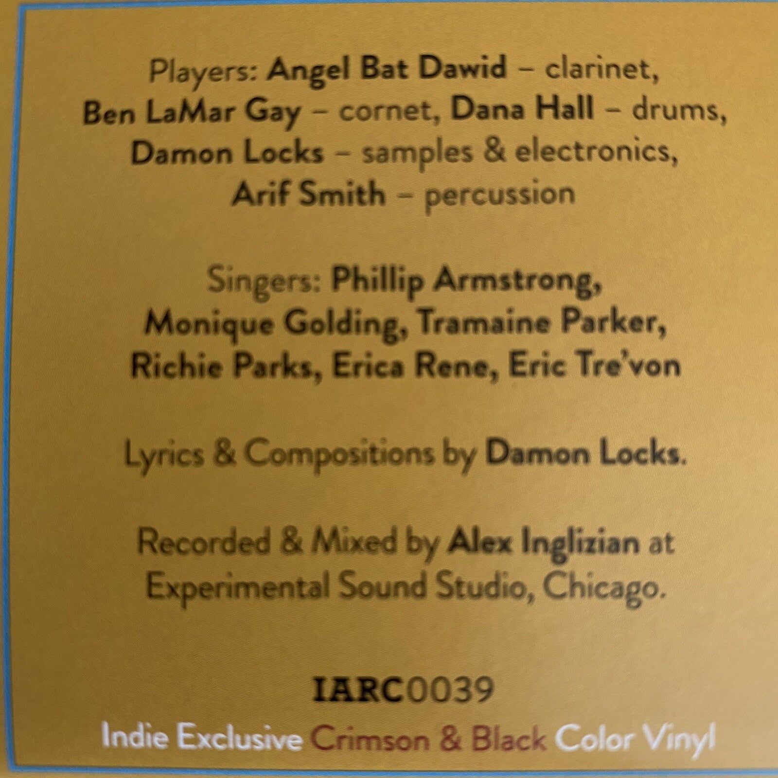 Damon Locks & Black Monument Ensemble NOW Color Vinyl LP Record NEW