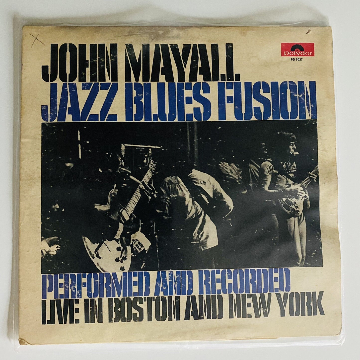 John Mayall JAZZ BLUES FUSION (Live) Vinyl LP Record VG+ / Sleeve G+ to VG