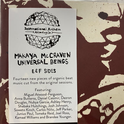 Makaya McCraven UNIVERSAL BEINGS E&F SIDES New Vinyl LP Record CLEAR RUST COLOR