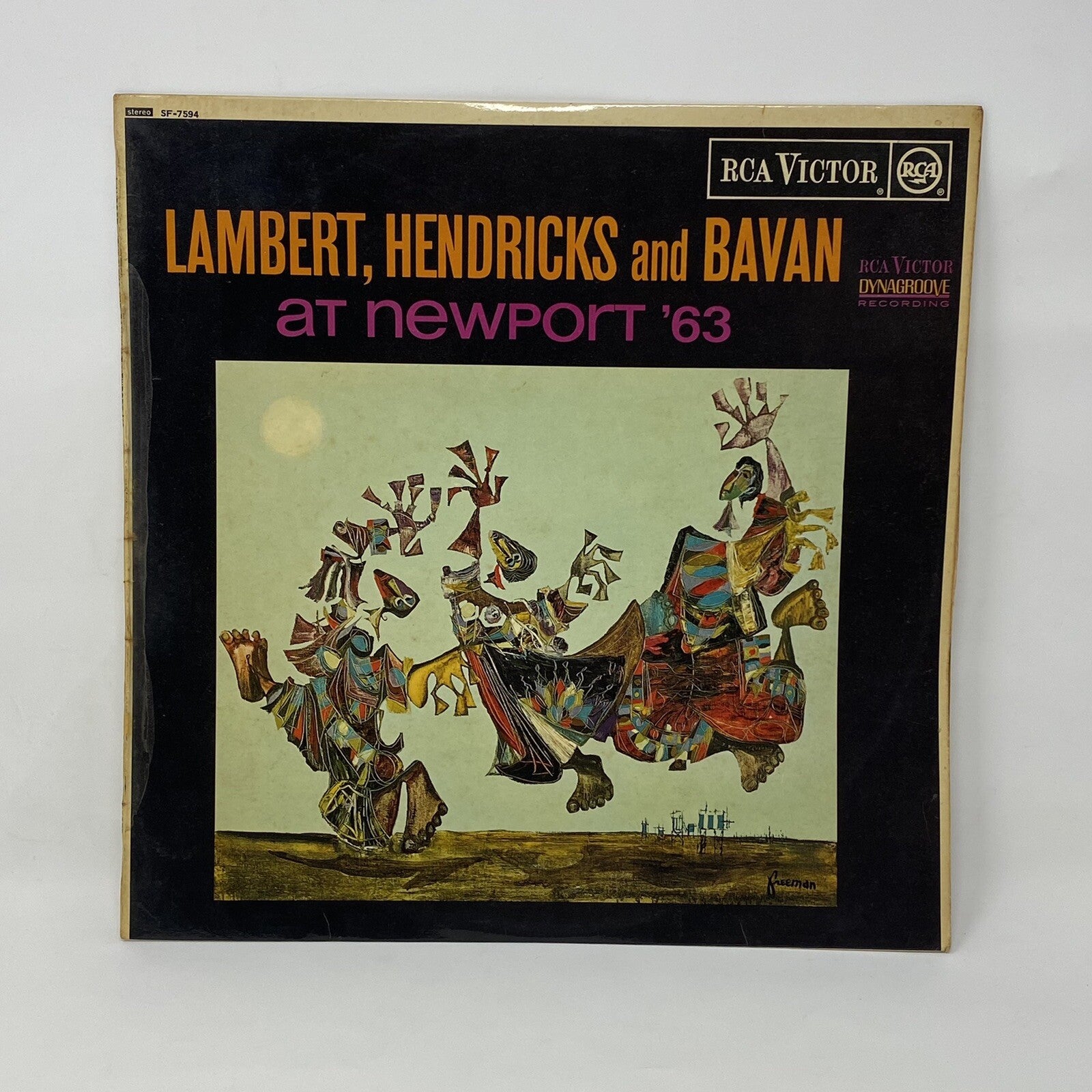 Lambert, Hendricks & Bavan AT NEWPORT '63 Vinyl LP Record SF-7594 VG+