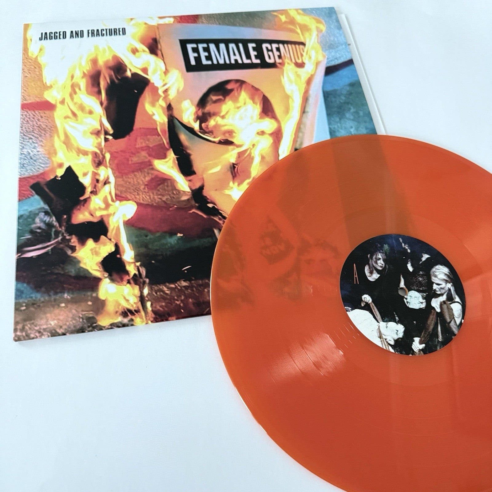 Female Genius JAGGED AND FRACTURED Color Vinyl LP Record NEW