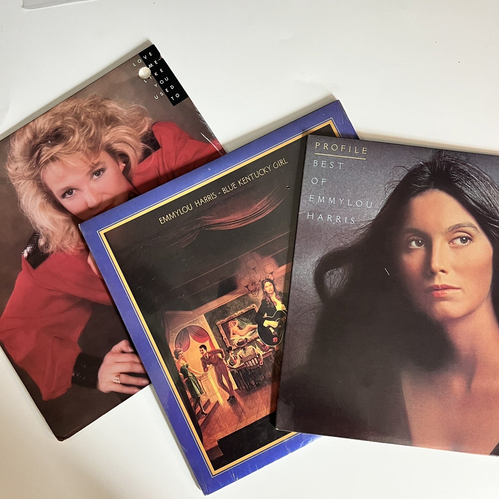Emmylou Harris + Tanya Tucker BLUE KY GIRL + LOVE ME LIKE... Vinyl LP Record VG+