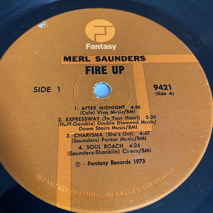 Merl Saunders HEAVY TURBULENCE Vinyl LP Record w/JERRY GARCIA VG+/VG
