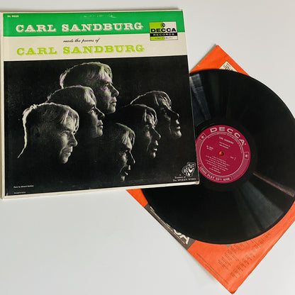 Carl Sandburg READS THE POEMS OF CARL SANDBURG Vinyl LP Record VG+