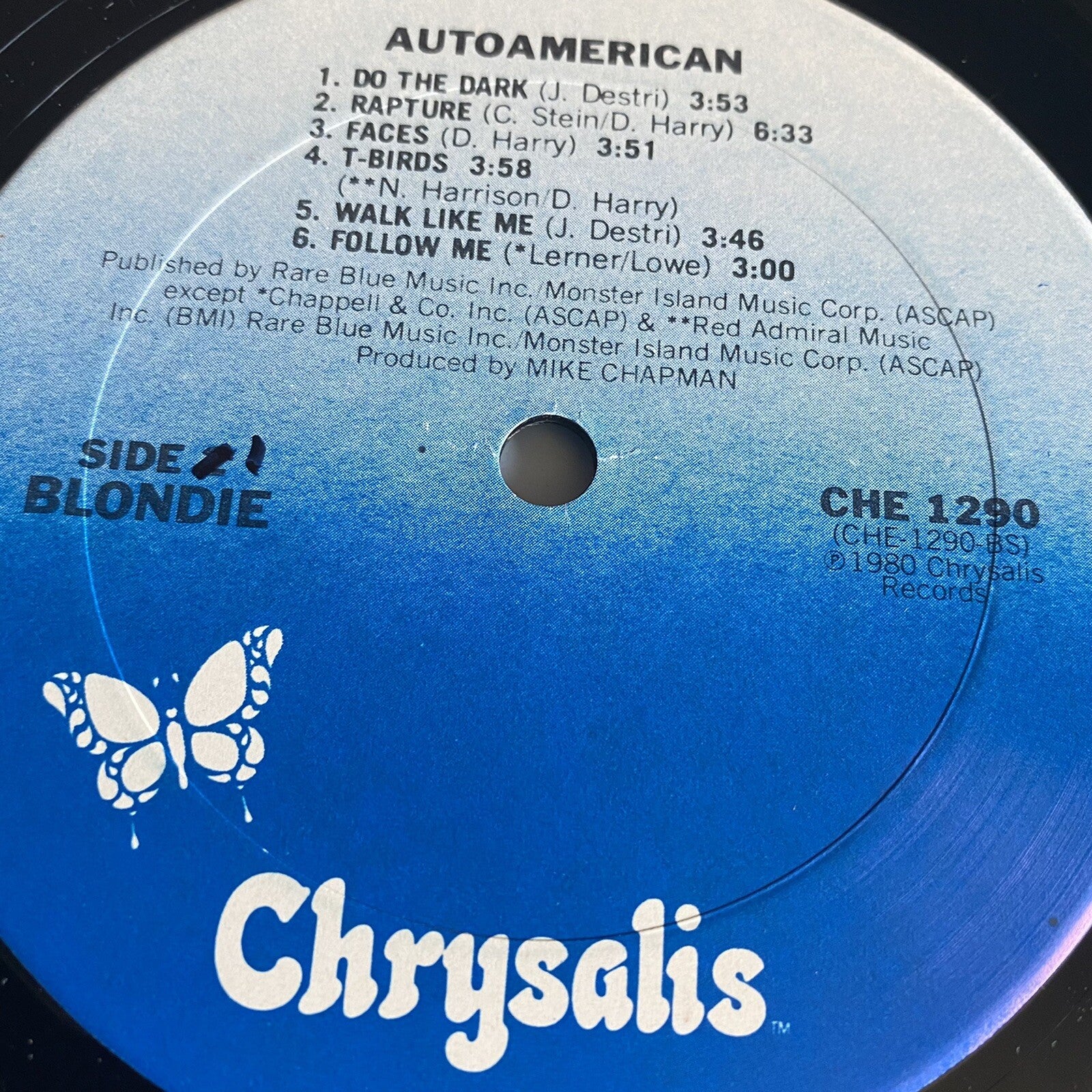 Blondie AUTOAMERICAN Vinyl LP Record VG+